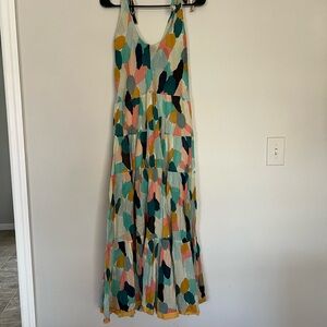 THML Multicolor Abstract Maxi Dress